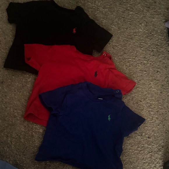 Polo by Ralph Lauren Kids' Short Sleeve Tees - Black Red Blue